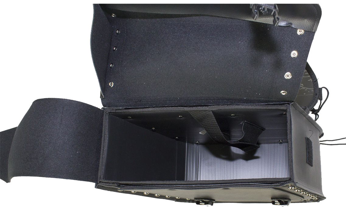 Saddlebags - PVC - Studs - Gun Pockets - Zip Off - SD4090-PV-DL