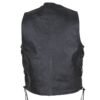 Leather Motorcycle Vest - Kid's - Children's - Side Laces - KD392-DL