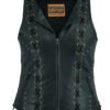 Leather Vest - Women's - Ultra Soft - Lacing Design - DS233-DS