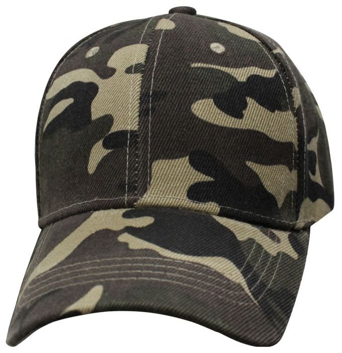 Military Green Camo - Blank - Baseball Cap - SKU 6SMGC-DS