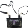 Leather Belt Bag - Purple - Eagle Design - Handbag - BAG35-EBL3-PURP-DL