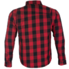 Flannel Motorcycle Shirt - Men's - Armor - Up To Size 5XL - Red Black Plaid - SHR11-CC-DL
