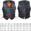 Leather Motorcycle Vest - Women's - Black - Longer - LV221-LONG-DL