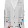 Leather Motorcycle Vest - Men's Tall - Up To Size 5XL - Side Laces - 10 Pocket - Big and Tall - DS144-TALL-DS