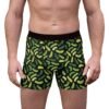 Doodle Pickles - Green on Black - Men's Boxer Briefs (AOP)