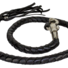 Get Back Whip - Black Leather - 42 Inches Long - Motorcycle Accessories - GBW1-11-DL
