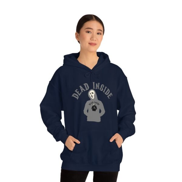 Dead Inside - Hoodie Wearing A Hoodie x4 - Unisex Heavy Blend Hooded Sweatshirt - Dark Colors