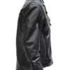 Men's Braided Pistol Pete Leather Motorcycle Jacket - SKU MJ708-SS-DL