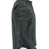 Leather Motorcycle Jacket - Men's - Reflective Skulls - Racer - DS723-DS