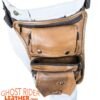 Leather Thigh Bag - Gun Pocket - Brown - Motorcycle - AC1025-BRN-DL