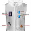 Leather Motorcycle Vest - Men's - Gun Pockets - Hoodie - Up To 12XL - Big and Tall - DS182-DS