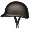 Novelty Motorcycle Helmet - Dull Black - Jockey Polo - AL3809-AL