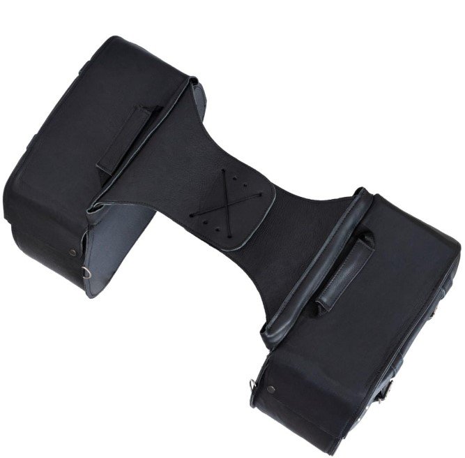 Saddlebags - Leather - Studs - Motorcycle Luggage - SD4079-STUD-LEATHER-DL