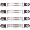 Set of Four - Buffalo Nickel Vest Extenders - Chrome Motorcycle Chain - AC1052-BC-DL