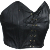 Leather Top - Women's - Black - Laces Front Closure - SK966-DL