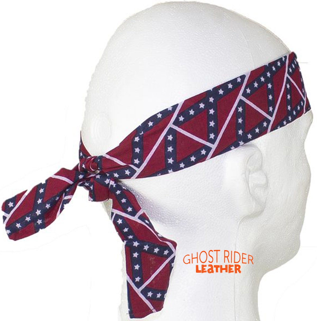 Set of Two Rebel Flag Biker Headbands - Confederate - AC9-REBEL-DL