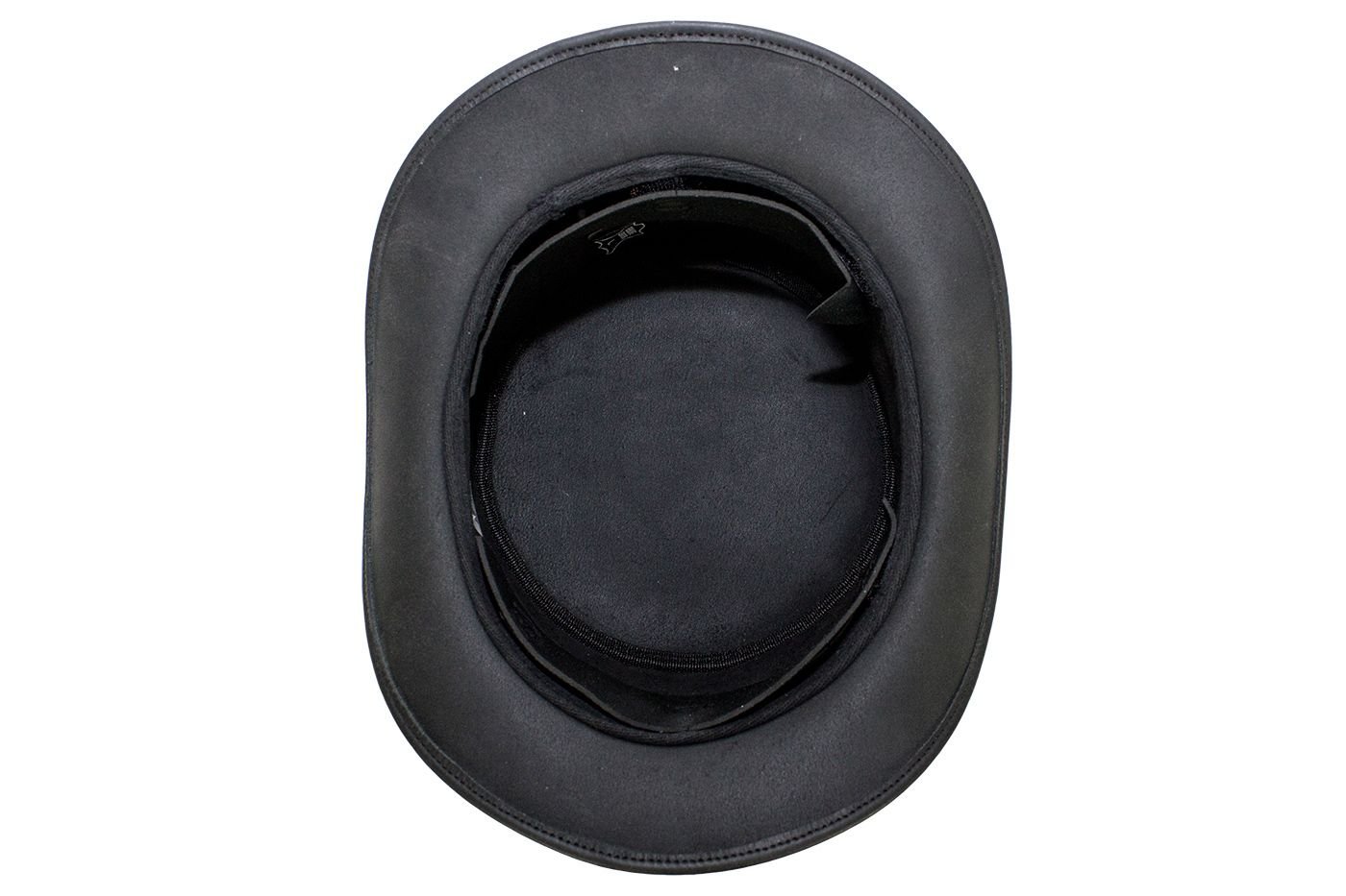 Deadman Top Hat - Men's - Black Leather - HAT1-11-DL