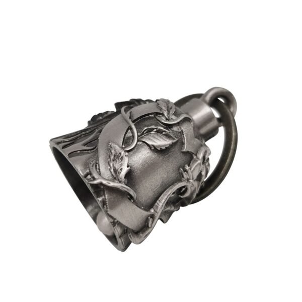 Motorcycle Ride Bell - 3D - Heart With Rose - Spirit Bell - Gremlin - DBL16-L-DL