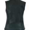 Leather Vest - Women's - Concealed Gun Pockets - Racer Collar - LV8528-07-DL