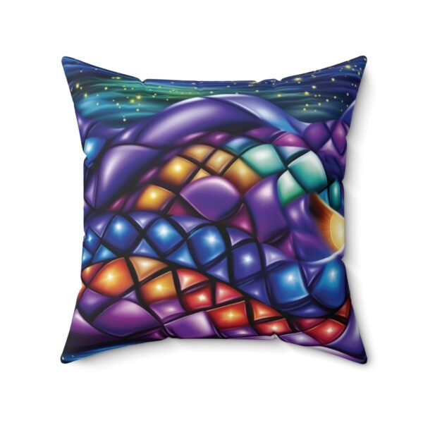 Diamond Abstracts - Multi Colors - Faux Suede Square Pillow