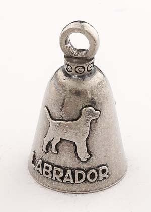 Labrador Dog - Pewter - Motorcycle Guardian Bell® - Made In USA - SKU GB-LABRADOR-DOG-DS