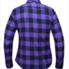 Flannel Motorcycle Shirt - Women's - Purple and Black - Armor - Up To Size 5XL - TW286-17-UN