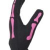 Skeleton Mechanics Gloves in Black and Pink - Similar to Storage Wars Barry Weiss - GL2045-PINK-DL