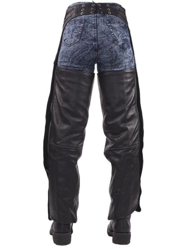 Leather Motorcycle Chaps - Braid Design - Men or Women - C326-01-CN-DL