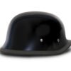 Novelty Motorcycle Helmet - High Gloss Black - Big German - 1005A-DH