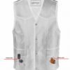 Leather Motorcycle Vest - Men's - Gun Pockets - Up To 9XL - DS110-DS