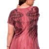 Women's Sliced Short Sleeve Shirt - Wing Graphics and Stones - 7726BRG-MW-DS