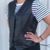Leather Motorcycle Vest - Women's - Side Laces - AL2310-AL