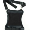 Black Leather Thigh Bag with Gun Holster Pocket - SKU DS5851-DS Black Leather Thigh Bag with Gun Holster Pocket - SKU DS5851-DS