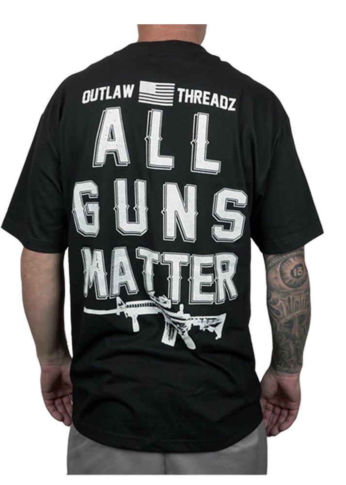 Men's Biker T-shirt - Defend The 2nd - All Guns Matter - MT144-DS