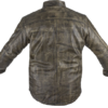 Leather Shirt - Men's - Distressed Brown - Concealed Carry Pockets - MJ777-12L-DL