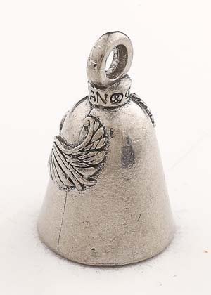 Praying Angel - Pewter - Motorcycle Guardian Bell® - Made In USA - SKU GB-PRAYING-ANG-DS