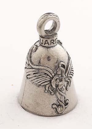 Praying Angel - Pewter - Motorcycle Guardian Bell® - Made In USA - SKU GB-PRAYING-ANG-DS