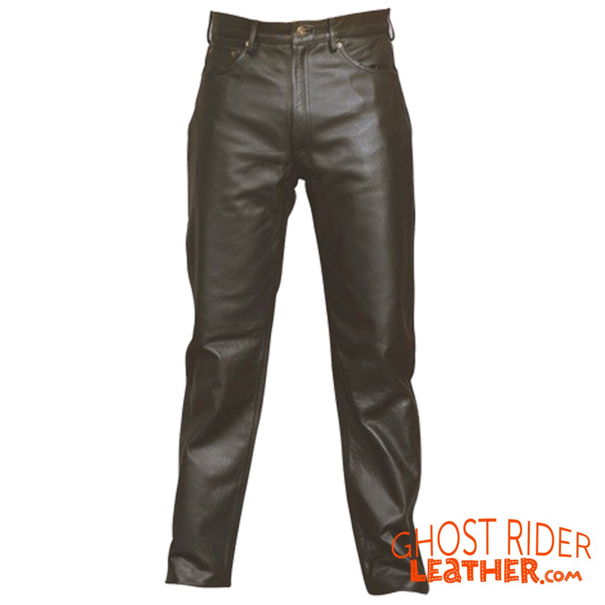 Leather Pants - Men's - Five Pocket Style - Motorcycle - AL2500-AL