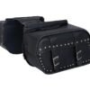 Saddlebags - Leather - Studs - Motorcycle Luggage - SD4079-STUD-LEATHER-DL