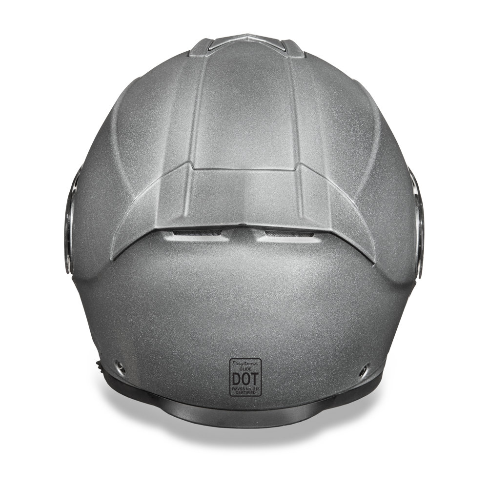 DOT Motorcycle Helmet - Silver Metallic - Modular - Full Face - MG1-SM-DH