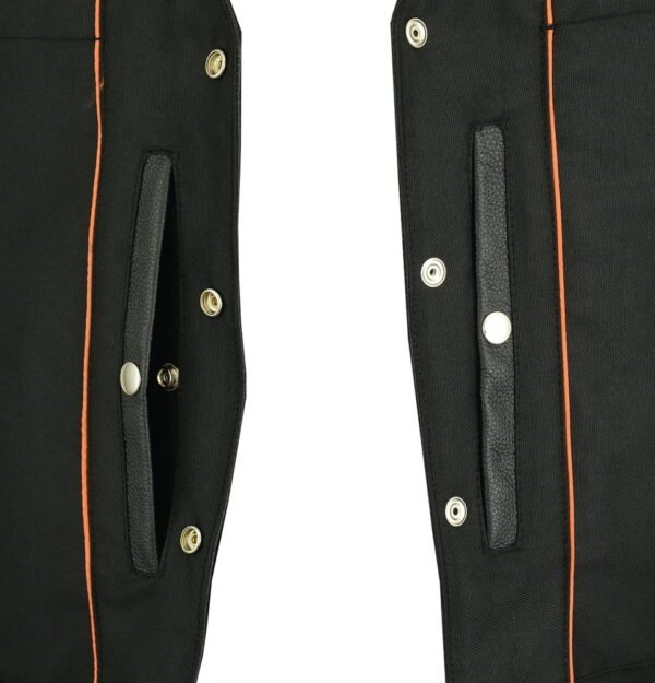 Leather Vest - Women's - Zipper Front - Side Laces - Gun Pockets - DS245-DS.