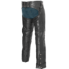 Leather Motorcycle Chaps - Unisex - Gator Skin Snapout Liner - FIM842CDG-FM