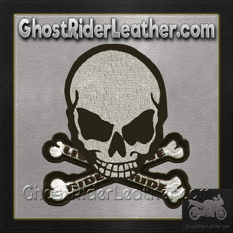 Vest Patch - Gray Monster - Skull Crossbones - MK4-DL