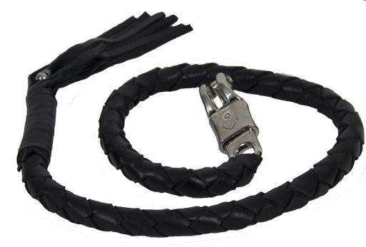 2 Inch Fat - Get Back Whip - Black Leather - 42 Inches - GBW1-11-T1-DL