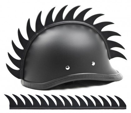 Helmet Mohawk - Warhawk - Saw Blade - Motorcycle Helmet Accessories - J1249-DS