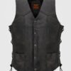Leather Vest - Men's - Distressed Brown - Live To Ride - Eagle - Up To 60 - MV3090-12N-DL
