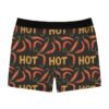 Doodle Hot Chili Peppers - Red Orange Green on Black - Men's Boxer Briefs (AOP)