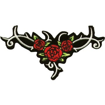 Vest Patch - Women's - Ladies Red Roses - PAT-C218-DL