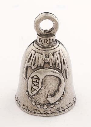 POW MIA - Pewter - Motorcycle Guardian Bell® - Made In USA - SKU GB-POW-MIA-DS