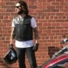 Leather Motorcycle Vest - Men's - Lowside - FIM659CPM-FM